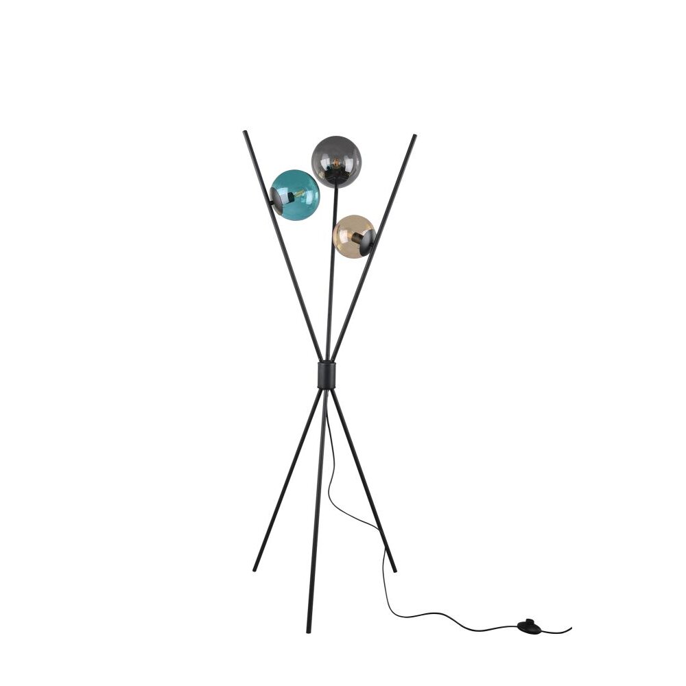 Lampada da terra Trio Leuchten LANCE Nero, 3-Luci