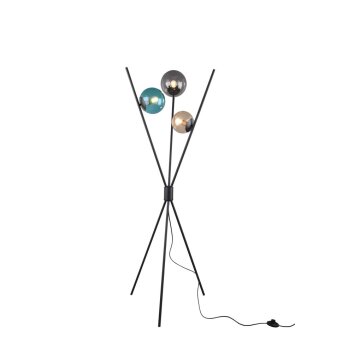 Lampada da terra Trio Leuchten LANCE Nero, 3-Luci