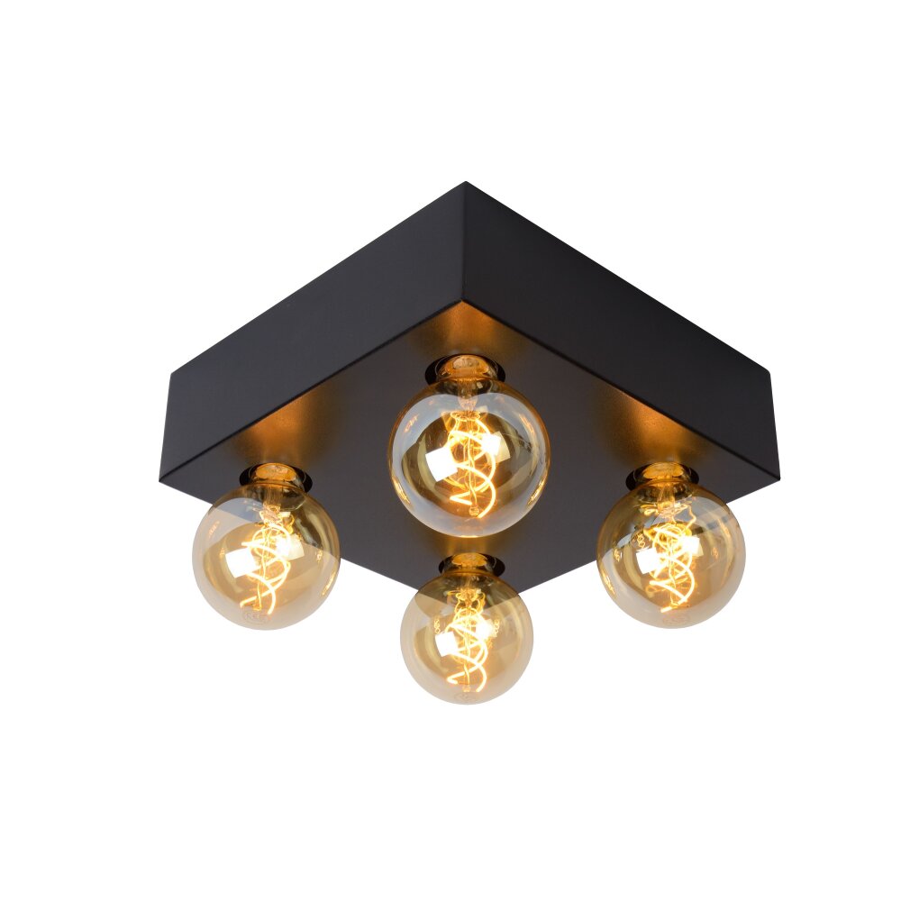 Lucide SURTUS Plafoniera Nero, 4-Luci main product photo