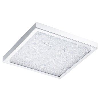 Eglo CARDITO Plafoniera LED Cromo, Cristallo ottico, 1-Luce