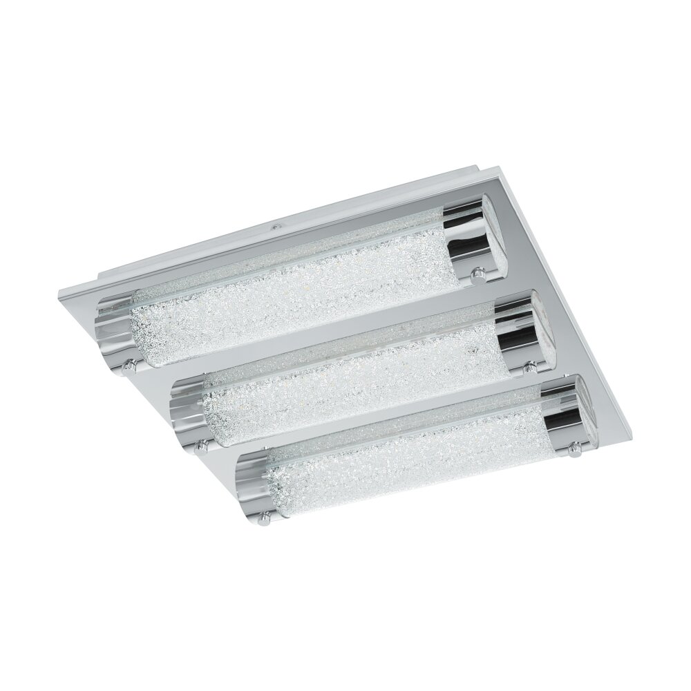 Eglo TOLORICO Plafoniera LED Cromo, Cristallo ottico, 3-Luci main product photo