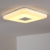 Lumsden Plafoniera LED Grigio, 1-Luce, Telecomando