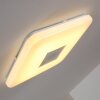 Lumsden Plafoniera LED Grigio, 1-Luce, Telecomando