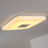 Lumsden Plafoniera LED Grigio, 1-Luce, Telecomando