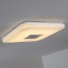 Lumsden Plafoniera LED Grigio, 1-Luce, Telecomando