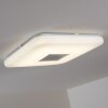 Lumsden Plafoniera LED Grigio, 1-Luce, Telecomando