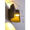 San Jose Applique da esterno LED Antracite, 2-Luci