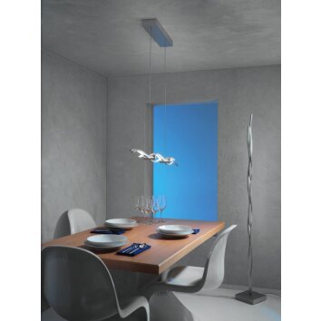 Escale SILK Lampada da terra LED Alluminio, 1-Luce