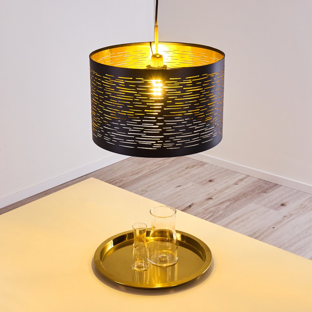 Bathinda Lampadario a sospensione Nero, 1-Luce