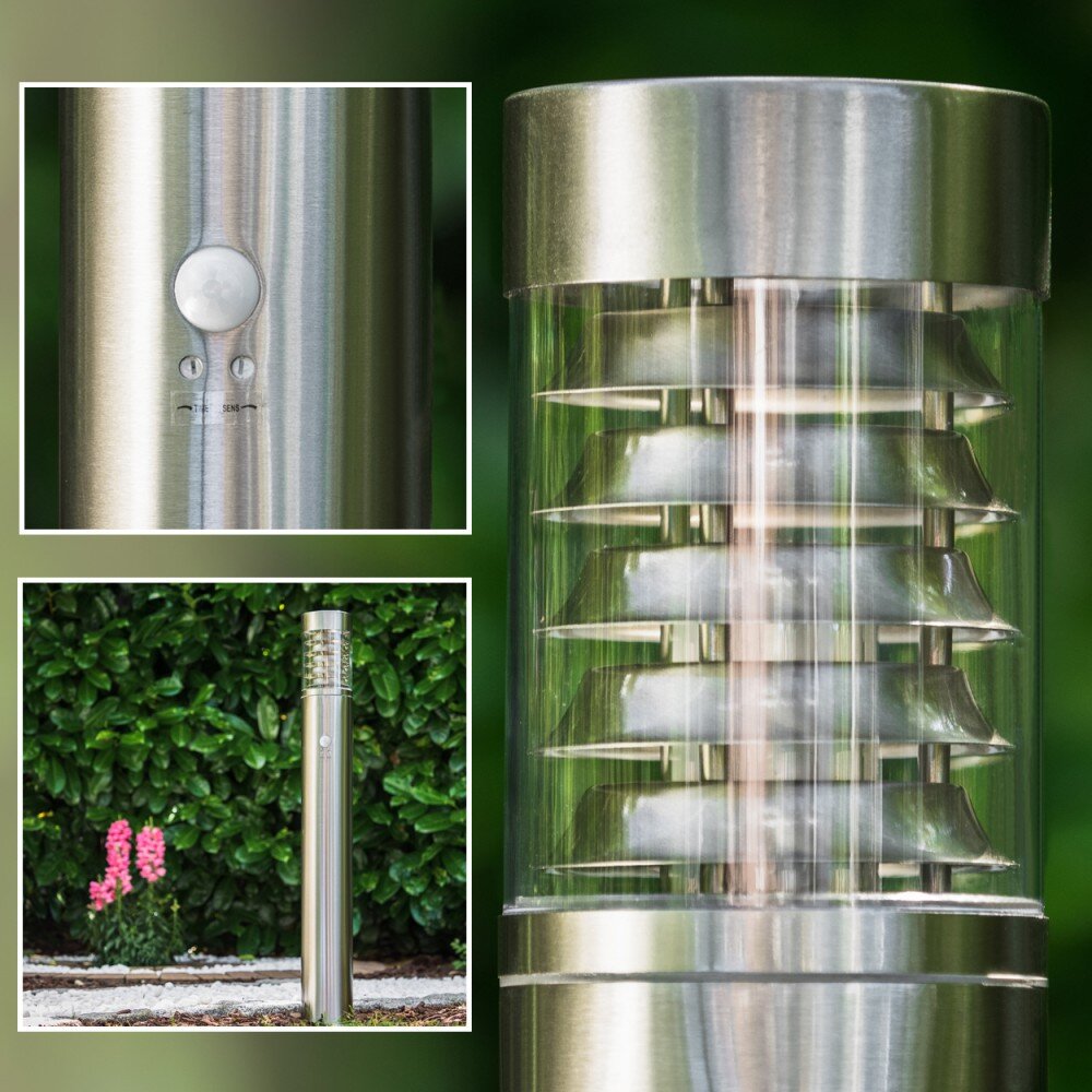 Dakar Lampada da terra per esterno Acciaio inox, 1-Luce, Sensori di movimento main product photo