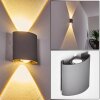 Abaiang Applique da esterno LED Grigio, 1-Luce