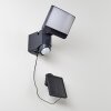 Larvik Applique da esterno LED Antracite, 1-Luce, Sensori di movimento