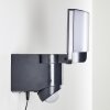 Larvik Applique da esterno LED Antracite, 1-Luce, Sensori di movimento