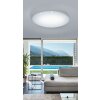 Eglo GIRON-S Plafoniera LED Bianco, 1-Luce, Telecomando