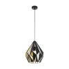 Eglo CARLTON Lampadario a sospensione Oro, Nero, 1-Luce