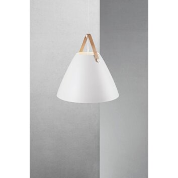 Design For The People by Nordlux STRAP48 Lampada a Sospensione Bianco, 1-Luce