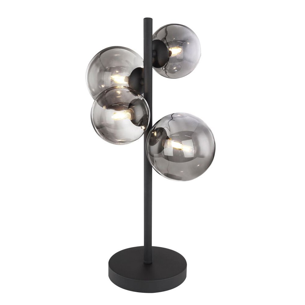 Globo JOGANA Lampada da Tavolo LED Nero, 4-Luci main product photo