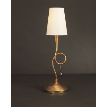 Lucide VELVET Lampada da tavolo Blu, Ottone 10501/81/37