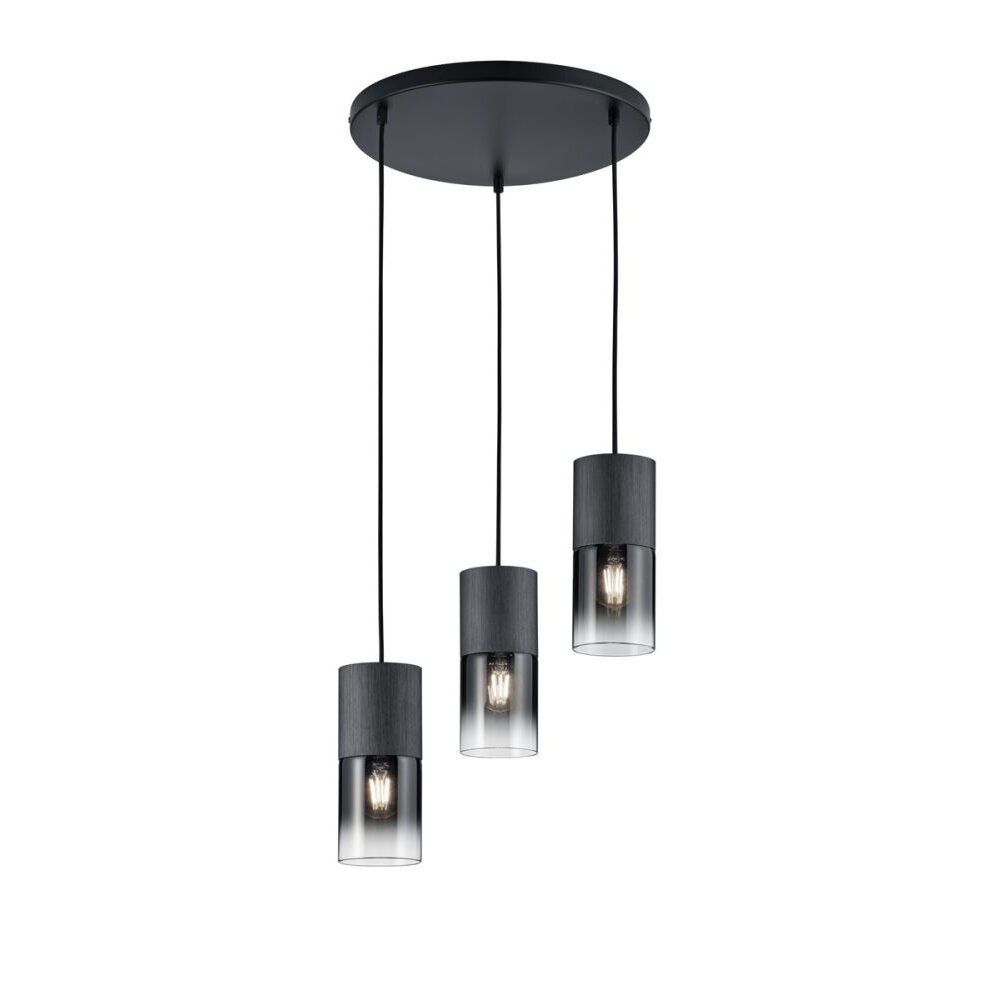 Lampada a Sospensione Trio Leuchten ROBIN Nero, 3-Luci main product photo