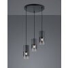 Lampada a Sospensione Trio Leuchten ROBIN Nero, 3-Luci