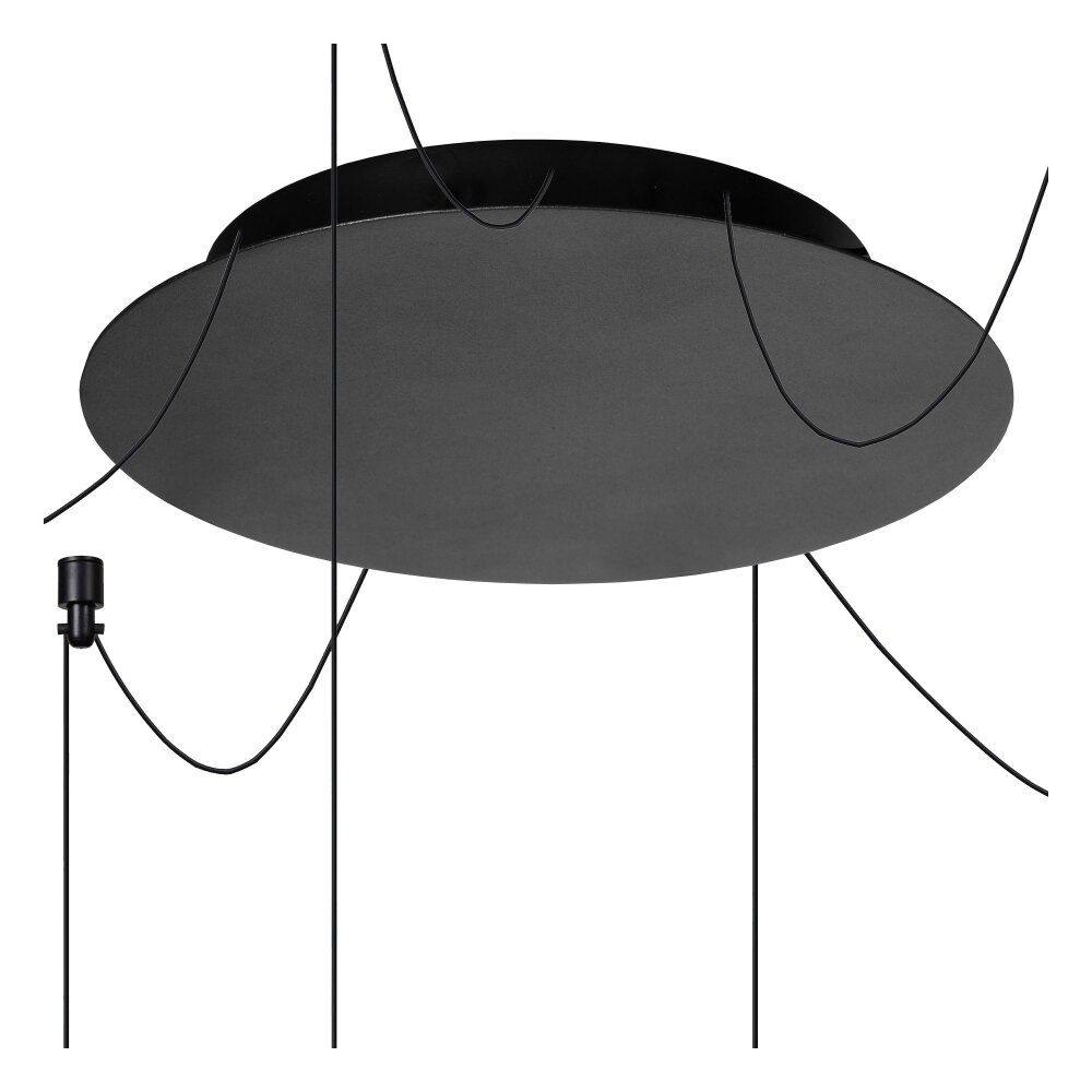 Lampada a Sospensione Lucide LORENZ LED Nero, 6-Luci