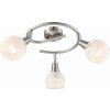 Globo Elliott Faretto da soffitto LED Nichel opaco, 3-Luci