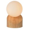 Lucide LEN Lampada da Tavolo Legno scuro, 1-Luce