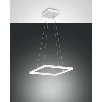 Fabas Luce Bard Lampada a Sospensione LED Bianco, 1-Luce