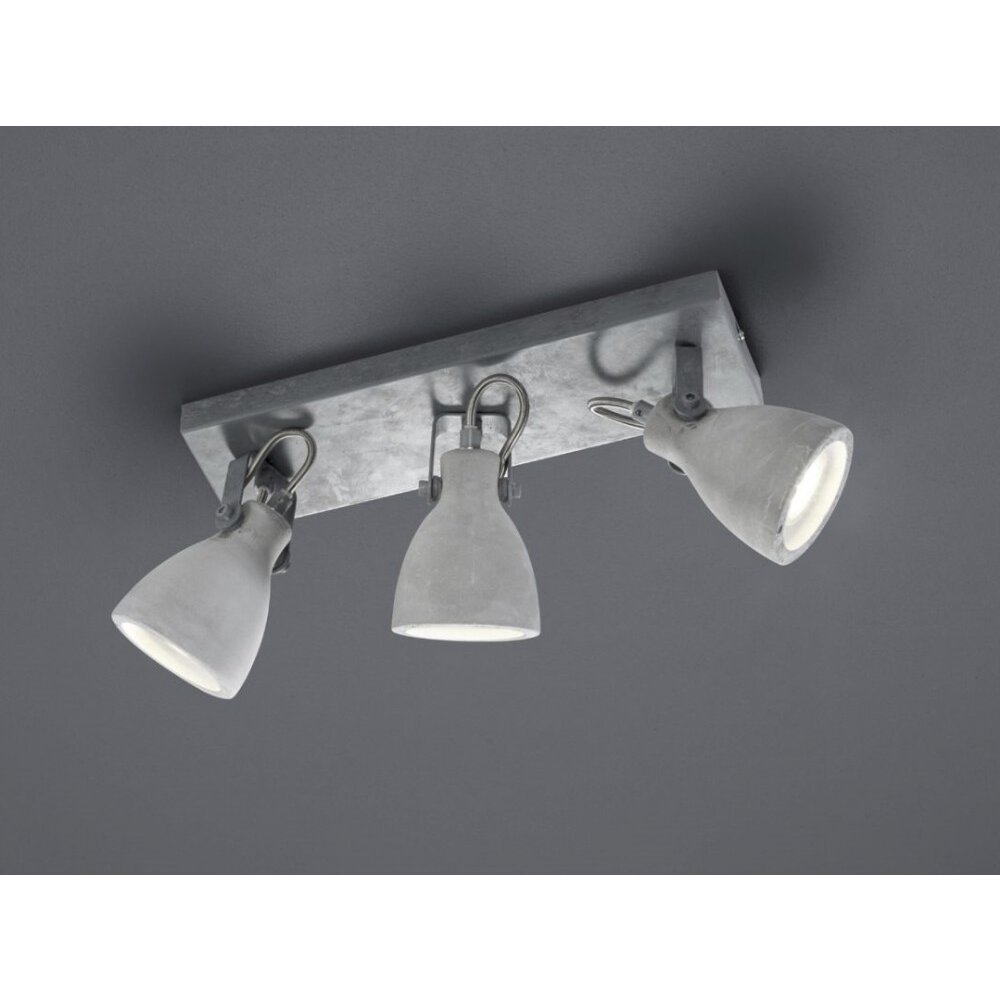 Trio CONCRETE Faretto LED Grigio, 3-Luci main product photo