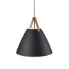 Design For The People by Nordlux STRAP48 Lampada a Sospensione Nero, 1-Luce