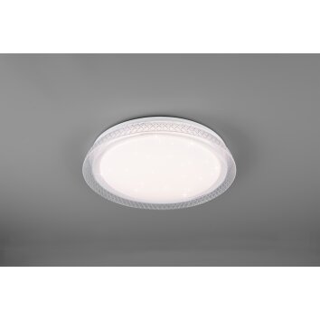 Reality Heracles Plafoniera LED Bianco, 1-Luce, Telecomando