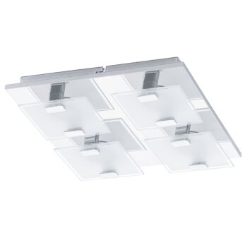 Eglo VICARO Applique e plafoniera da incasso LED Cromo, 4-Luci