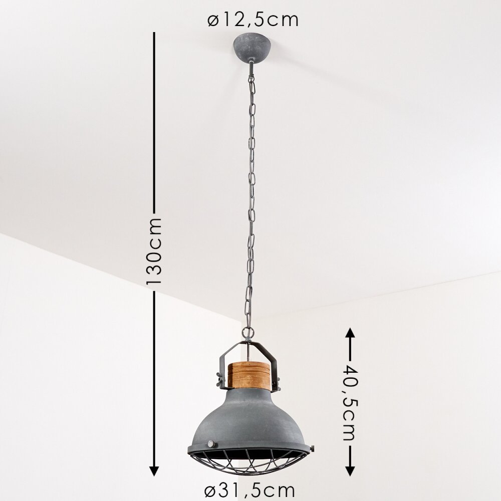 Onsala Lampadario a sospensione Grigio, Effetto pietra, 1-Luce