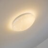 Quebec Plafoniera LED Bianco, 1-Luce, Telecomando, Cambia colore