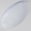 Quebec Plafoniera LED Bianco, 1-Luce, Telecomando, Cambia colore