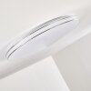 Genthin Plafoniera LED Bianco, 1-Luce, Telecomando