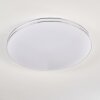 Genthin Plafoniera LED Bianco, 1-Luce, Telecomando
