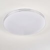 Genthin Plafoniera LED Bianco, 1-Luce, Telecomando