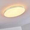 Genthin Plafoniera LED Bianco, 1-Luce, Telecomando