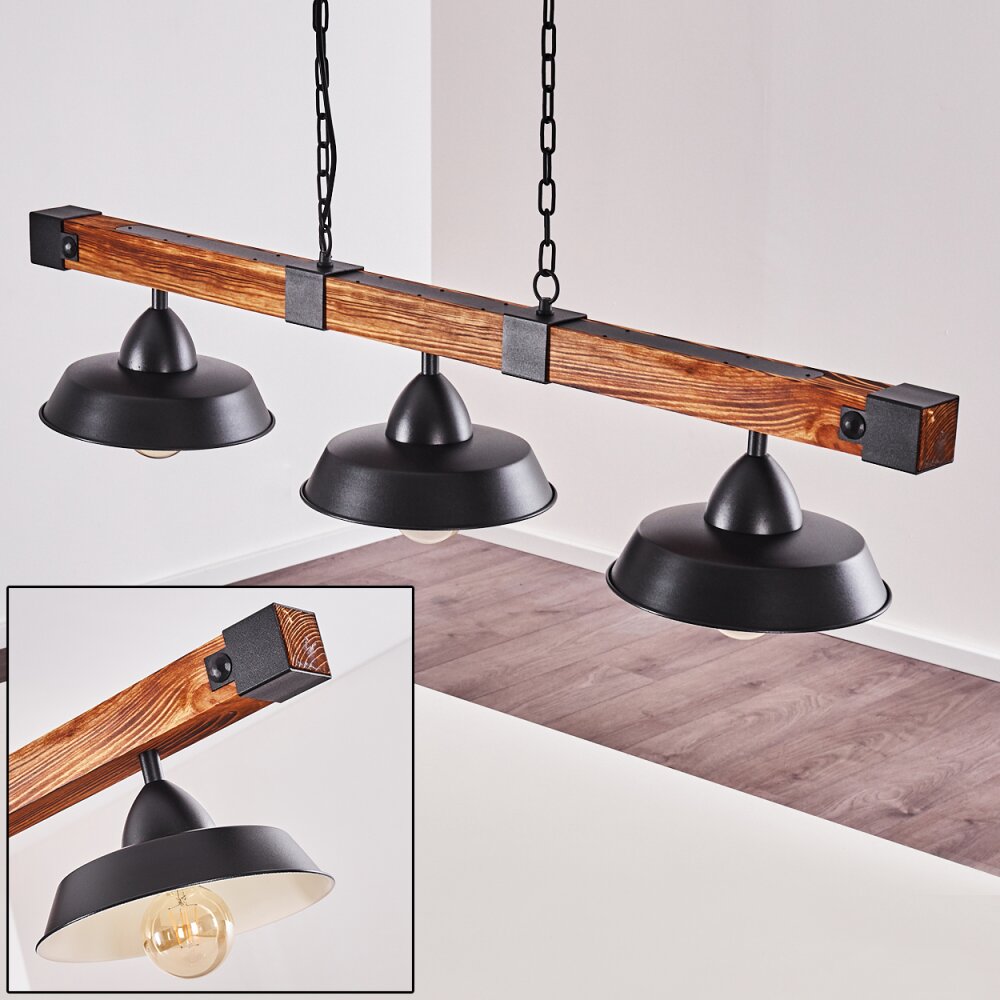 Corippo Lampada a Sospensione Nero, 3-Luci main product photo