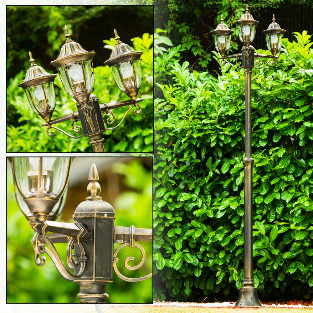 Ribadeo Lampione multibraccia Nero-Oro, 3-Luci main product photo