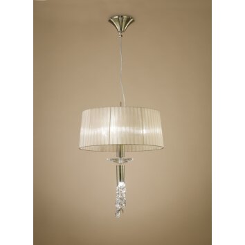 Mantra TIFFANY Lampada a Sospensione Marrone, 3-Luci