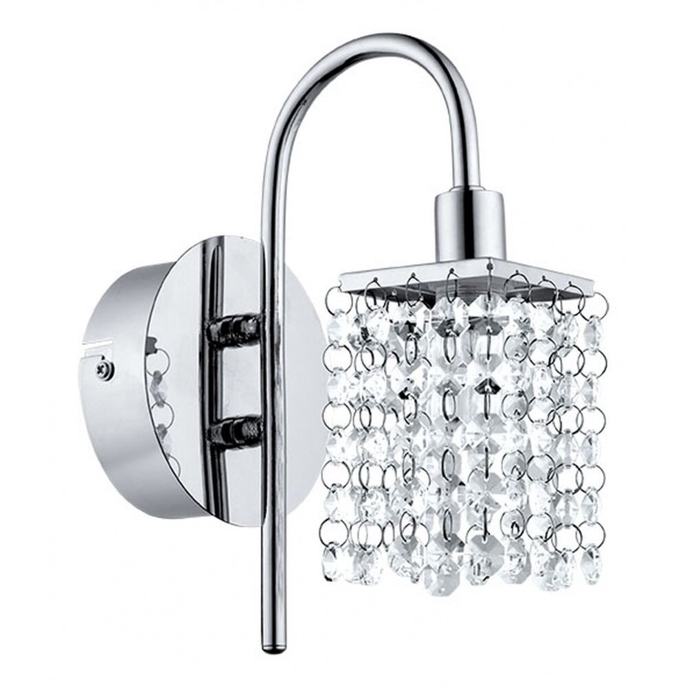 Eglo ALMONTE Applique Cromo, Cristallo ottico, 1-Luce main product photo