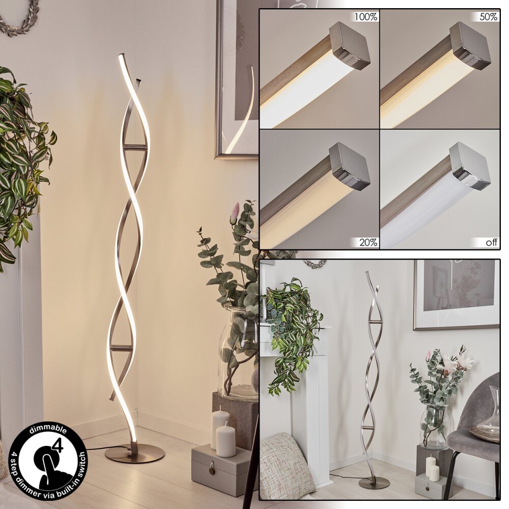 Wellington Lampada da terra LED Acciaio inox, 2-Luci main product photo