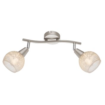 Globo CALIFORNIA Faretto da soffitto Nichel opaco, 2-Luci