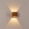 Adak Applique LED Legno scuro, 1-Luce