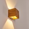 Adak Applique LED Legno scuro, 1-Luce