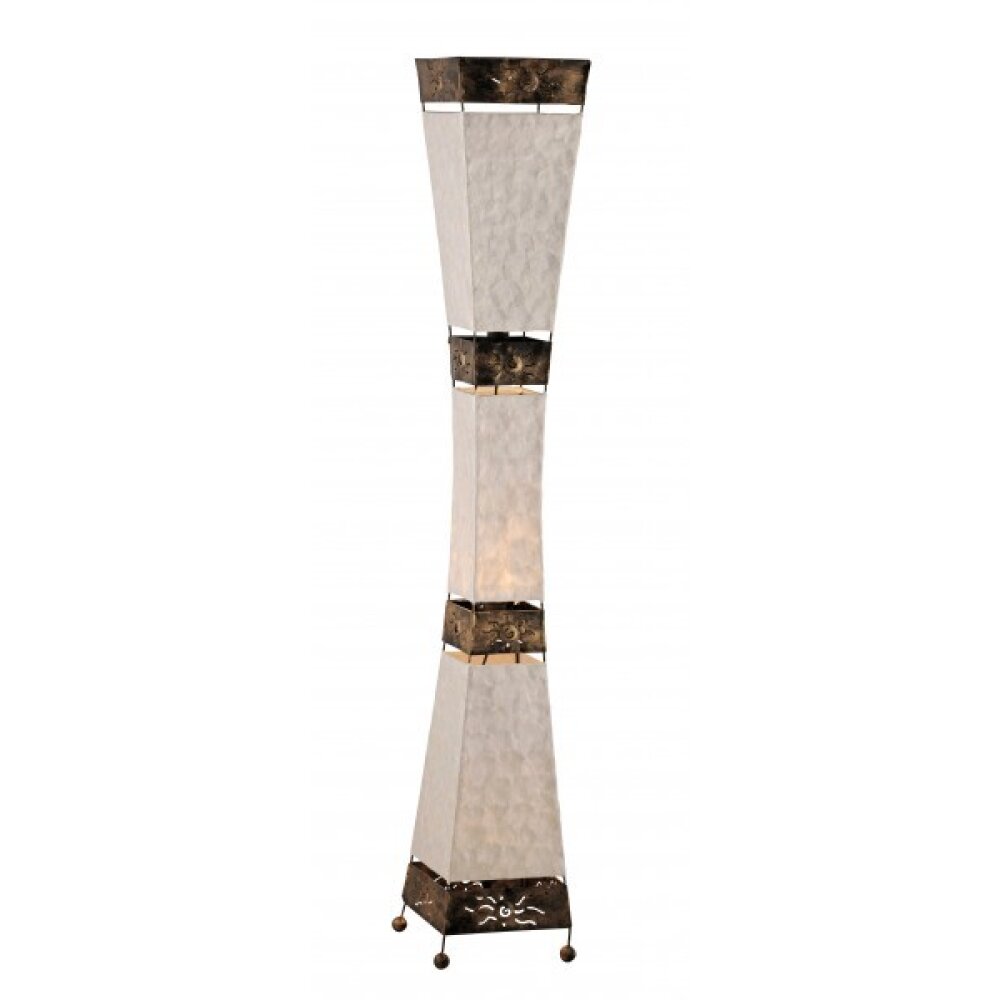 Paul Neuhaus ABUJA Lampada da terra Legno scuro, 3-Luci main product photo