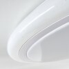 Lowell Plafoniera LED Bianco, 2-Luci, Telecomando, Cambia colore