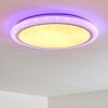 Lowell Plafoniera LED Bianco, 2-Luci, Telecomando, Cambia colore